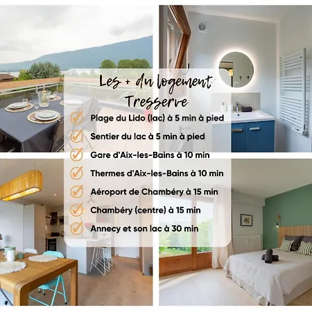 Duplex Vue Bourget- Terrasse-bord De La Lido Tresserve